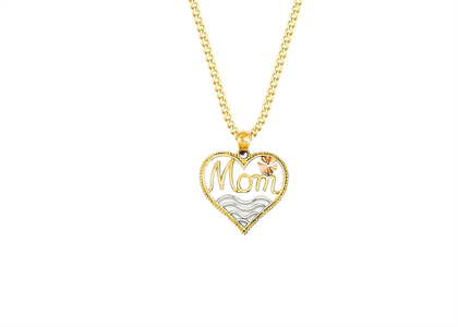 3 Tone Plated | Heart Pendants